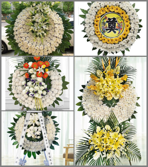 山东青岛即墨市通济街道李家营村花圈速递